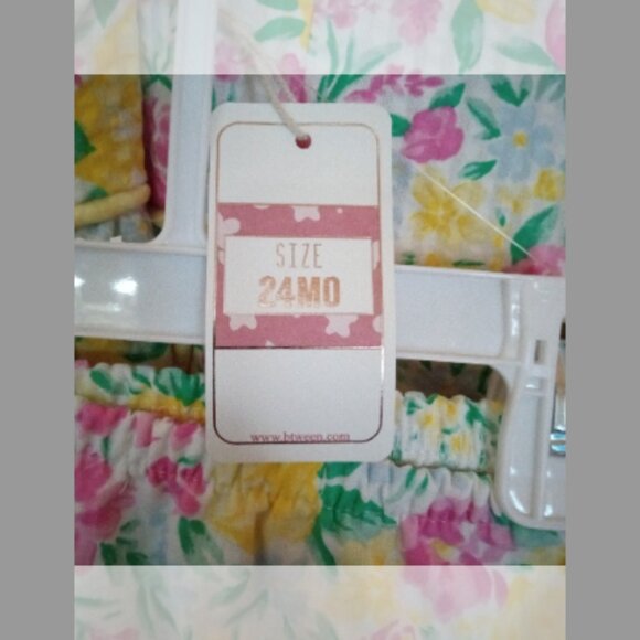 Spring Easter Btween Baby 3 pc Set Dress - Picture 5 of 6